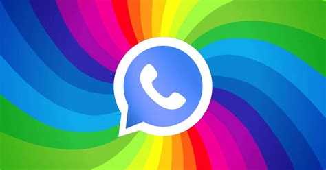 WhatsApp Plus Modo Arcoíris para Android.